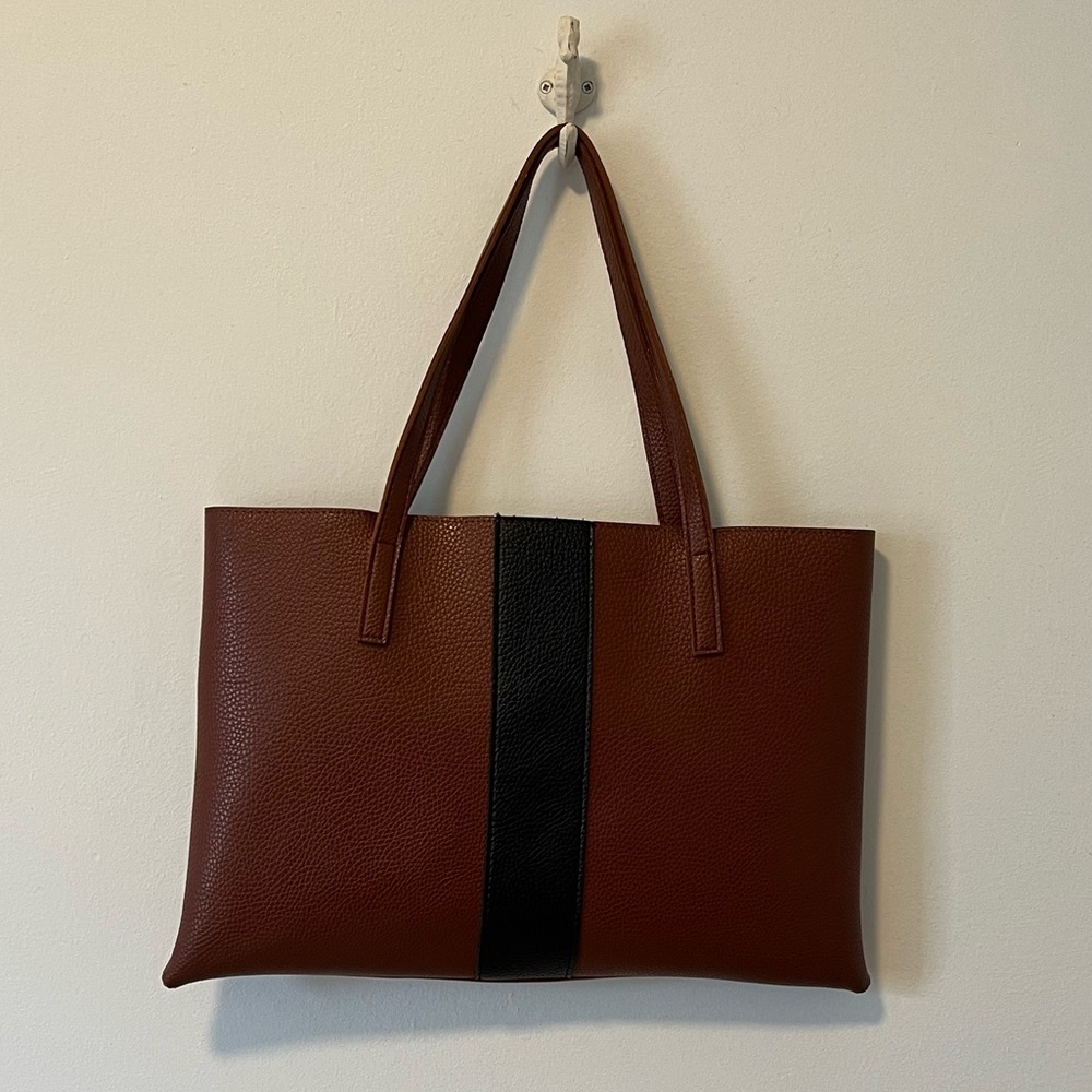 Vince Camuto Faux Leather Tote Bag - Picture 2 of 8